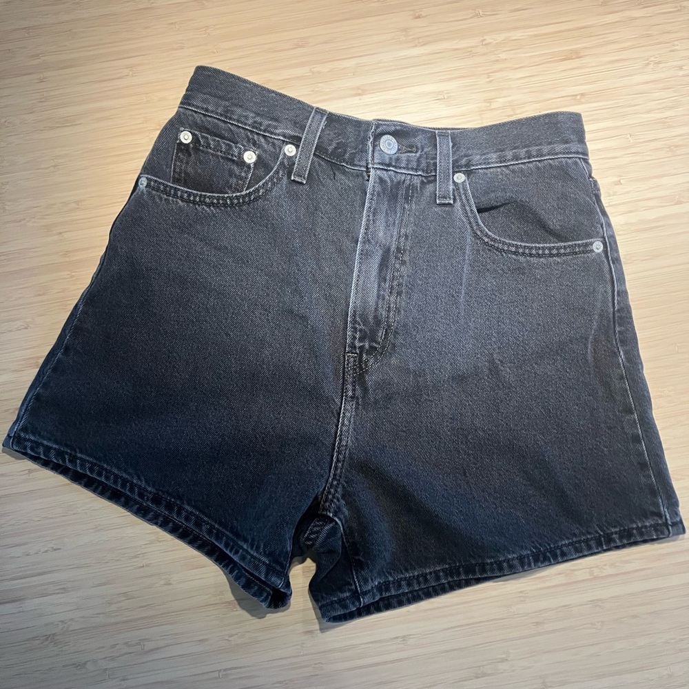 Levi's Premium Black Denim Women's Shorts